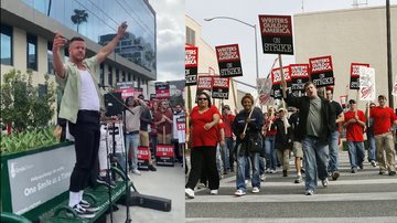 Imagine Dragons / Greve dos roteiristas (Foto: Reprodução)