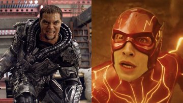 Michael Shannon como Zod (Foto: Divulgação) Ezra Miller em The Flash (Foto: Reprodução/Warner Bros. Discovery)