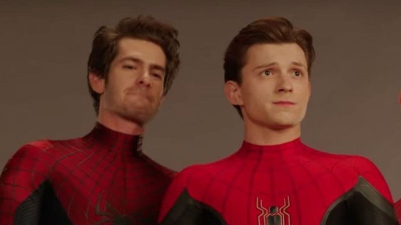 Andrew Garfield e Tom Holland em Homem-Aranha: Sem Volta Para Casa (Foto: Reprodução / Twitter / Marvel / Sony)