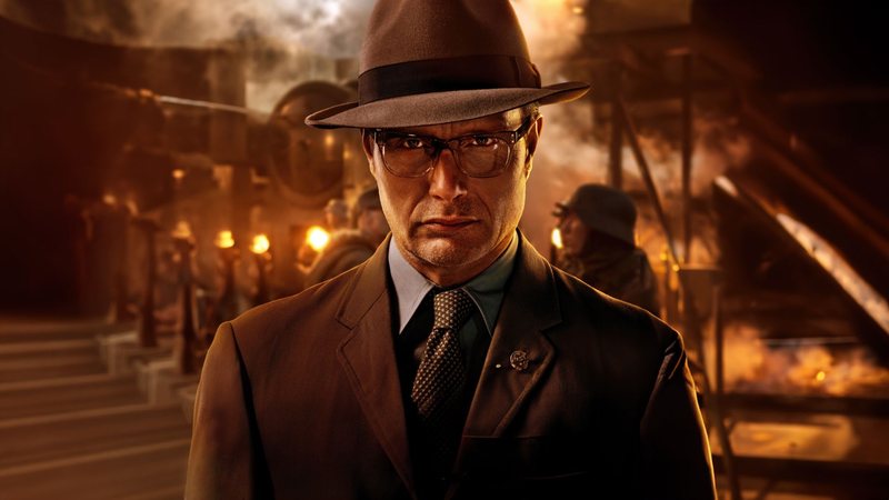 Mads Mikkelsen como Jürgen Voller em Indiana Jones e a Relíquia do Destino (Foto: Divulgação)