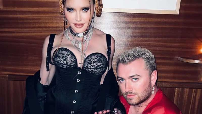 Madonna e Sam Smith (Foto: Reprodução / Instagram)