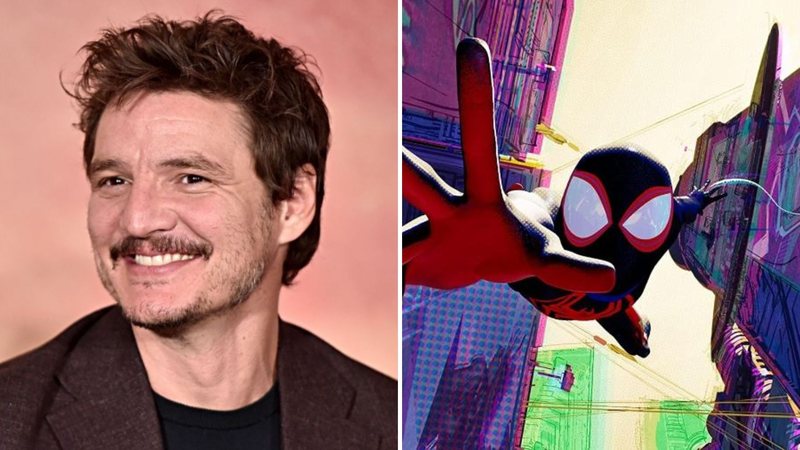 Pedro Pascal (Foto: Alberto E. Rodriguez / Getty Images) e Homem-Aranha: Através do Aranhaverso (Foto: Reprodução / Youtube)