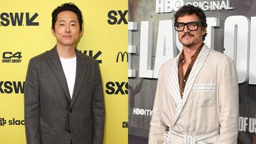 Steven Yeun (Foto: Roger Kisby/Getty Images for Netflix) e Pedro Pascal (Foto: Jon Kopaloff/Getty Images)