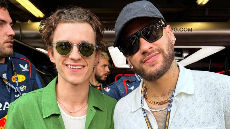 Tom Holland e Neymar (Foto: reprodução)