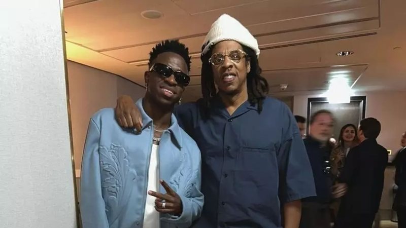 Vini Jr. e Jay-Z (Foto; Reprodução / Instagram)