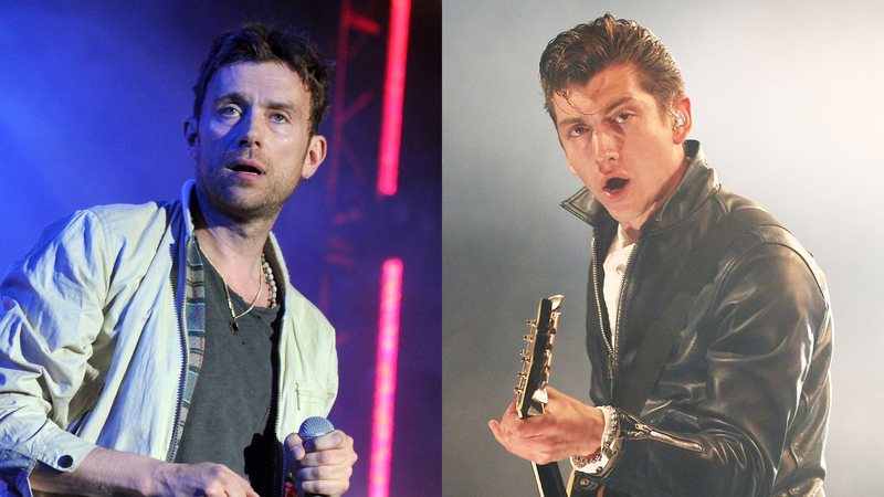 Damon Albarn (Foto: Kevin Winter/Getty Images for Coachella) e Alex Turner (Foto: Mark Metcalfe/Getty Images)