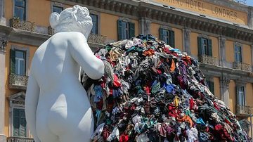 Incêndio destruíu obra de Michelangelo Pistoletto (Foto: Getty Images)