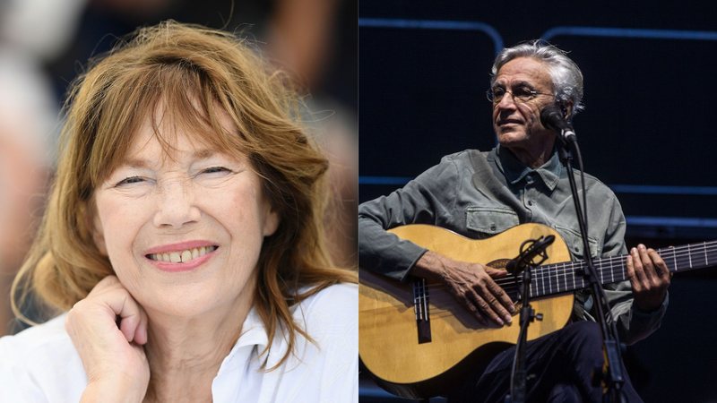 Jane Birkin e Caetano Veloso (Getty Images)