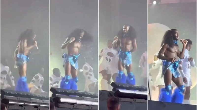 Lil Nas X durante Lollapalooza Estocolmo (Foto: Reprodução / Twitter)