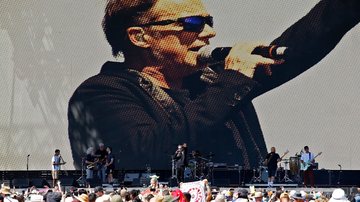 Show da banda de rock argentina Los Fabulosos Cadillacs (Foto: Frazer Harrison/Getty Images for Coachella)