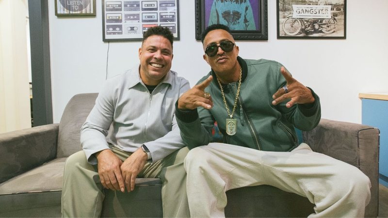 Ronaldo Fenômeno e Mano Brown no Mano a Mano (Foto: Jef Delgado/Spotify)