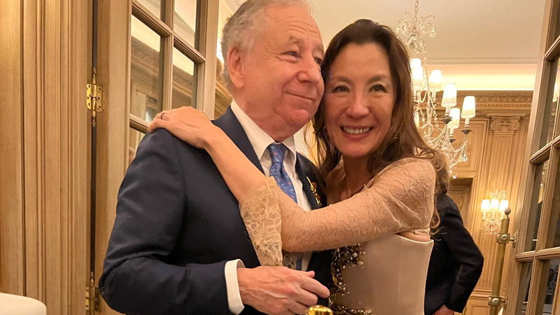 Michelle Yeoh e Jean Todt (Reprodução)