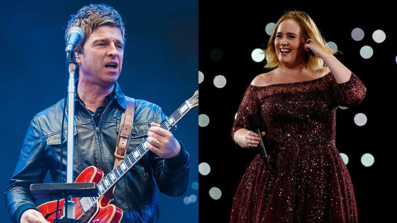 Noel Gallagher (Foto: Samir Hussein/Getty Images) e Adele (Foto: ) e Adele (Foto: Glenn Hunt/Getty Images)