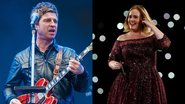 Noel Gallagher (Foto: Samir Hussein/Getty Images) e Adele (Foto: ) e Adele (Foto: Glenn Hunt/Getty Images)