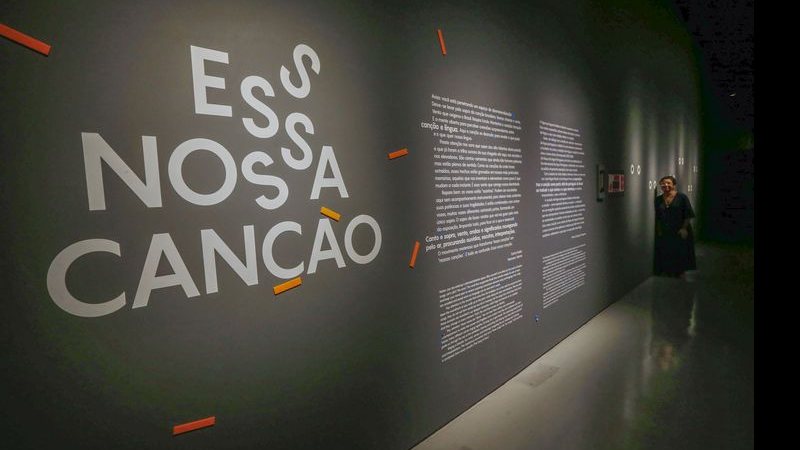 Exposição 'Nossa Canção' no Museu da Língua Portuguesa em São Paulo (Foto: Paulo Pinto/Agência Brasil)