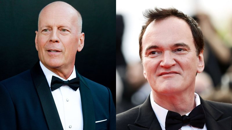 Bruce Willis e Quentin Tarantino (Fotos: Getty Images)