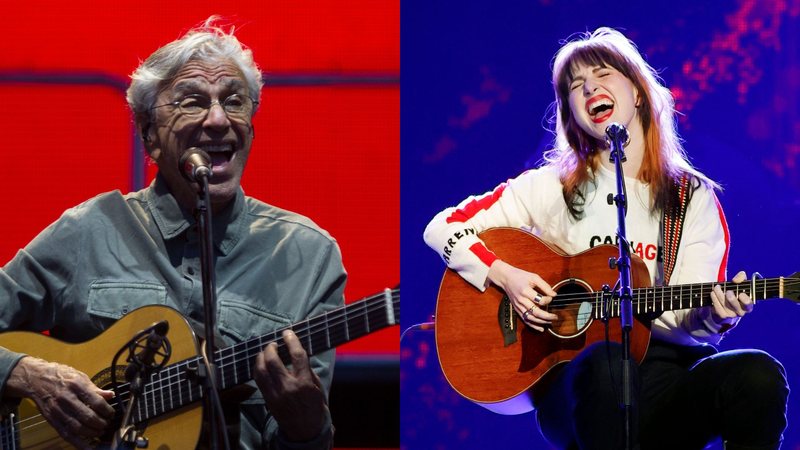 Caetano Veloso (Santiago Bluguermann/Getty Images) e Hayley Williams (Jason Kempin/Getty Images)