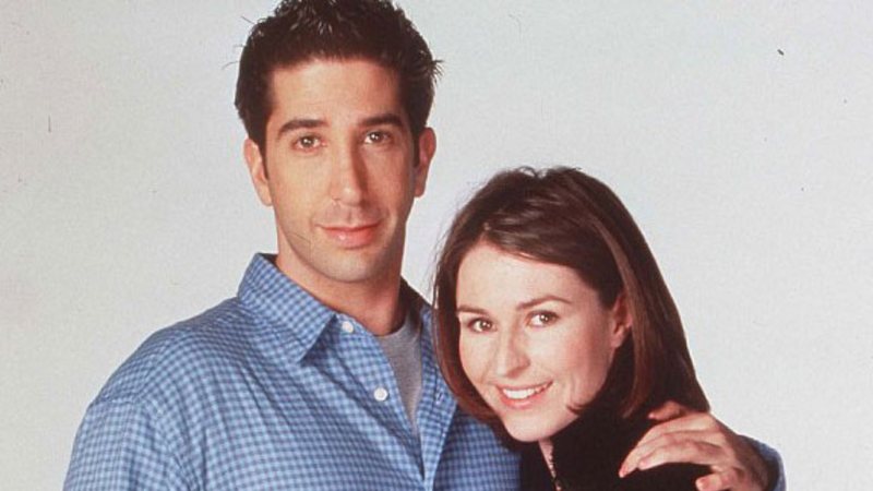 David Schwimmer e Helen Baxendale em Friends (Reprodução)