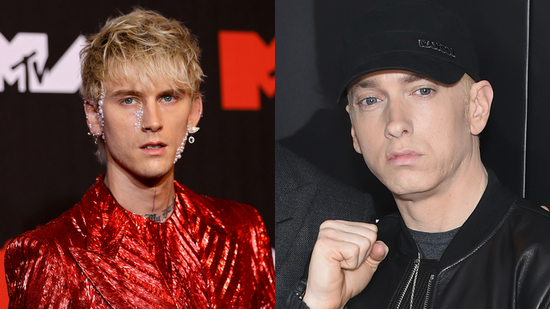 Machine Gun Kelly e Eminem (Foto: Getty Images)