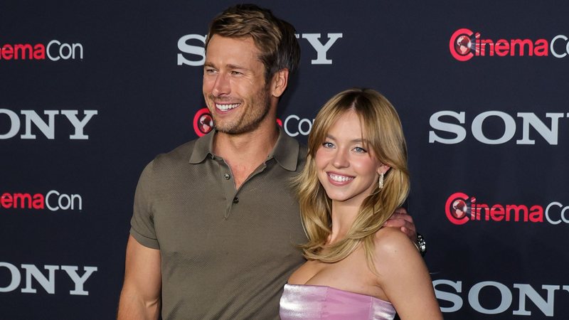 Glen Powell e Sydney Sweeney (Ethan Miller/Getty Images)