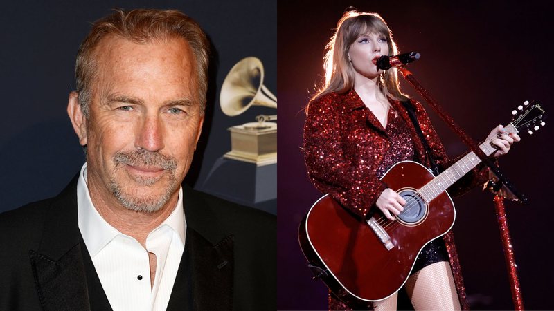 Kevin Costner (Foto: Frazer Harrison/Getty Images) e Taylor Swift (Foto: Kevin Winter/Getty Images for TAS Rights Management)