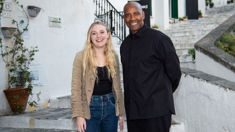 Dakota Fanning e Denzel Washington (Foto: Ivan Romano/Getty Images)