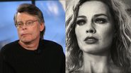 Stephen King (Foto: Thos Robinson/Getty Images) e Margot Robbie em Babilônia (Foto: Reprodução/Paramount Pictures)