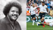 Tim Maia (Foto: Divulgação) e Renato Augusto em jogo do Corinthians (Foto: Ricardo Moreira/Getty Images)