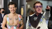 Harry Styles (Foto: Neilson Barnard/Getty Images for The Recording Academy) e Elton John (Foto: Kerry Marshall/Getty Images)