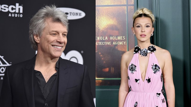 Jon Bon Jovi e Millie Bobby Brown (Fotos: Getty Images)