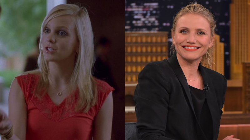 Anna Faris em Encontros e Desencontros (Foto: Reprodução/American Zoetrope) e Cameron Diaz (Foto: Theo Wargo/Getty Images for NBC)