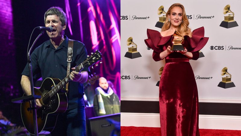 Noell Gallagher e Adele (Fotos: Getty Images)