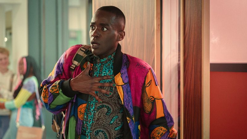 Ncuti Gatwa como Eric Effiong em Sex Education (Foto: Samuel Taylor/Netflix)