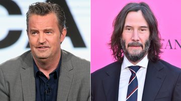 Antes de morrer, Matthew Perry queria resolver "briga" com Keanu Reeves (Foto: Frederick M. Brown/Alberto E. Rodriguez/Getty Images