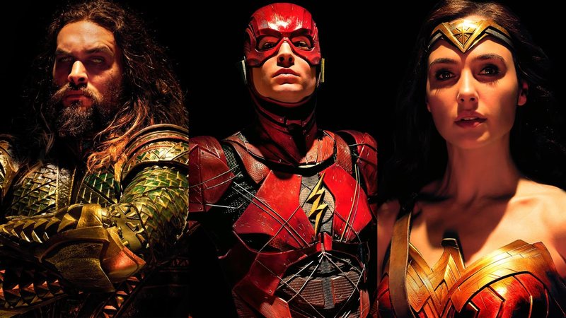 Jason Momoa, Ezra Miller e Gal Gadot estão fora do universo DC (Foto: Divulgação/Warner Bros. Pictures)