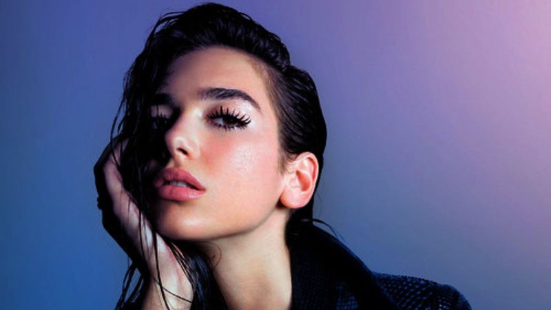 Dua Lipa na capa do álbum de estreia autointitulado (Foto: Divulgação)