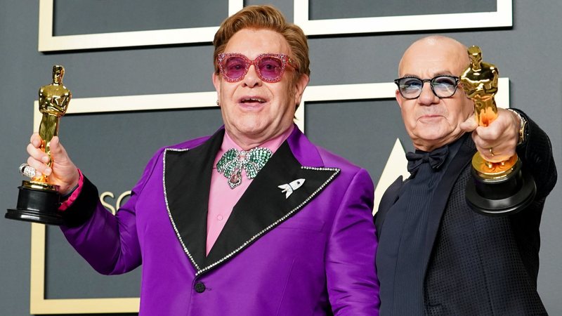 Elton John e Bernie Taupin (Foto: Rachel Luna/Getty Images)