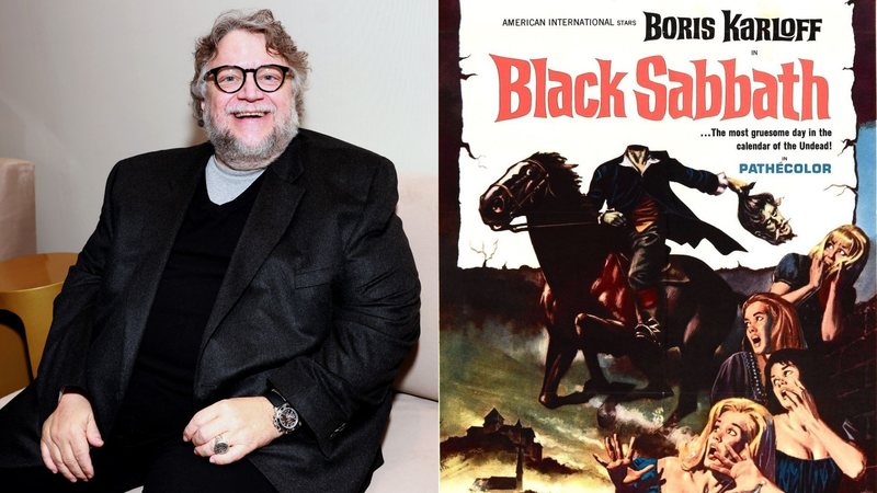 Guillermo del Toro (Foto: Matt Winkelmeyer/Getty Images) Pôster de 'Black Sabbath' (Foto: Divulgação)