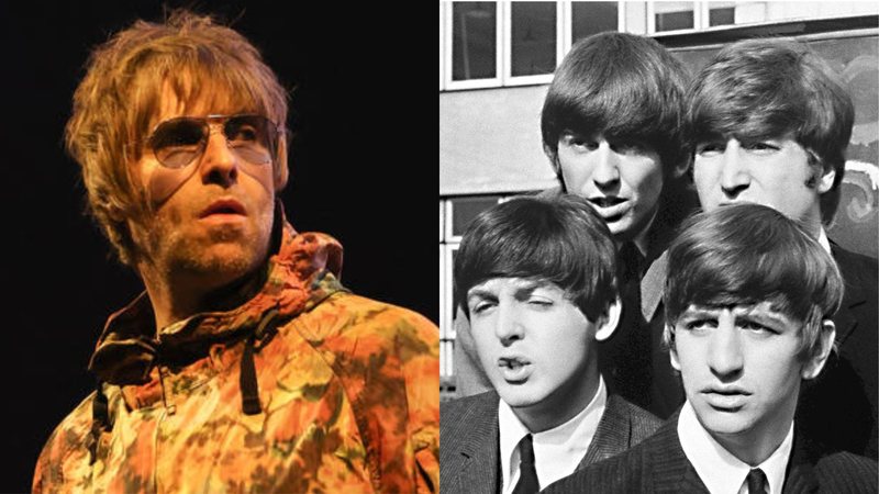 Liam Gallagher (Foto: Dave Simpson/Getty Images) e Beatles (Foto: Divulgação)