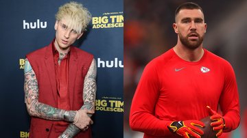 Machine Gun Kelly e Travis Kelce (Fotos: Getty Images)