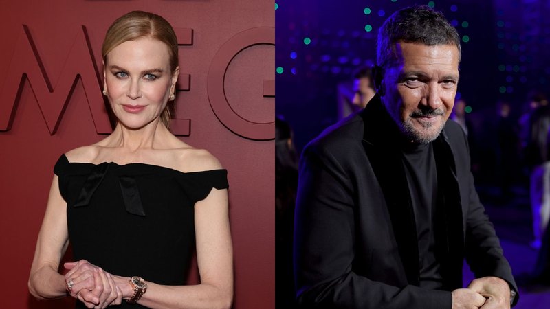 Nicole Kidman e Antonio Banderas (Fotos: Theo Wargo/Getty Images | Neilson Barnard/Getty Images)