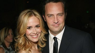 Sarah Paulson e Matthew Perry (Fotos: Michael Buckner/Getty Images)