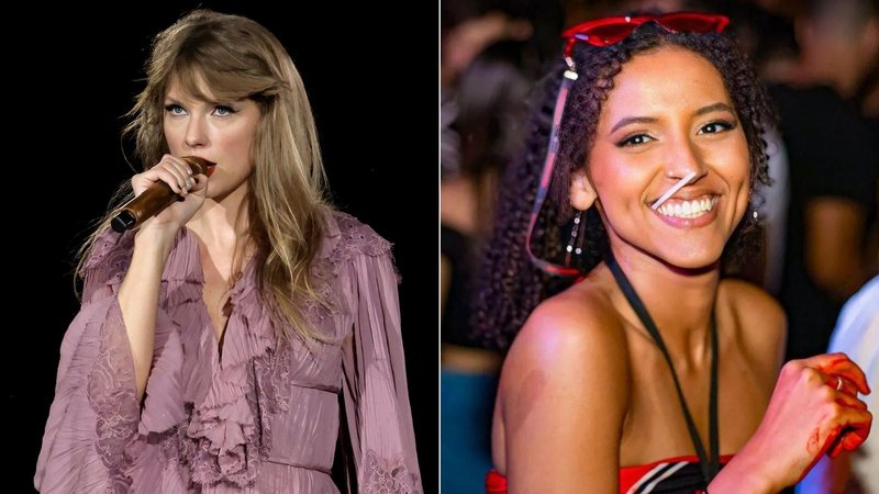 Taylor Swift e Ana Clara Benevides (Foto: Kevin Winter/Getty Images - Reprodução/Instagram)