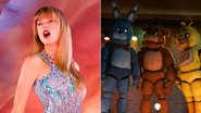 Nem Taylor Swift foi páreo para Five Nights at Freddy's nas bilheterias brasileiras (Fotos: Divulgação)