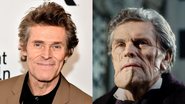 Willem Dafoe em 2019 (Foto: Theo Wargo / Getty Images for Film at Lincoln Center) e ator em Pobres Criaturas (Foto: Divulgação)