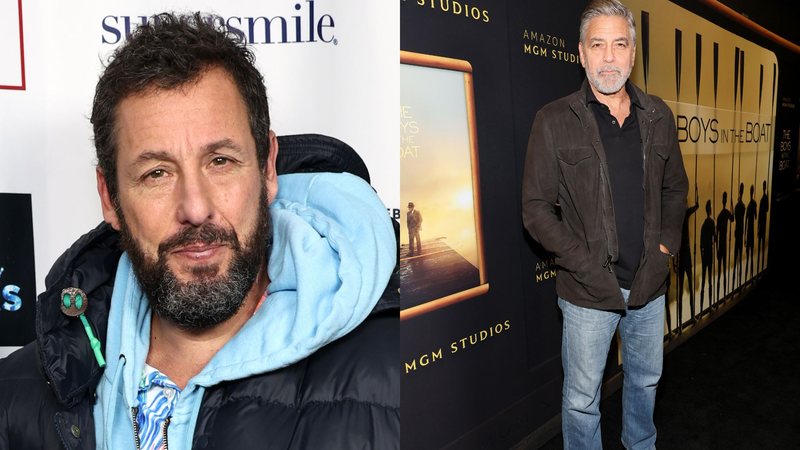 Adam Sandler e George Clooney (Fotos: Getty Images)