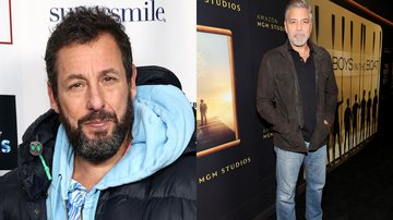 Adam Sandler e George Clooney (Fotos: Getty Images)