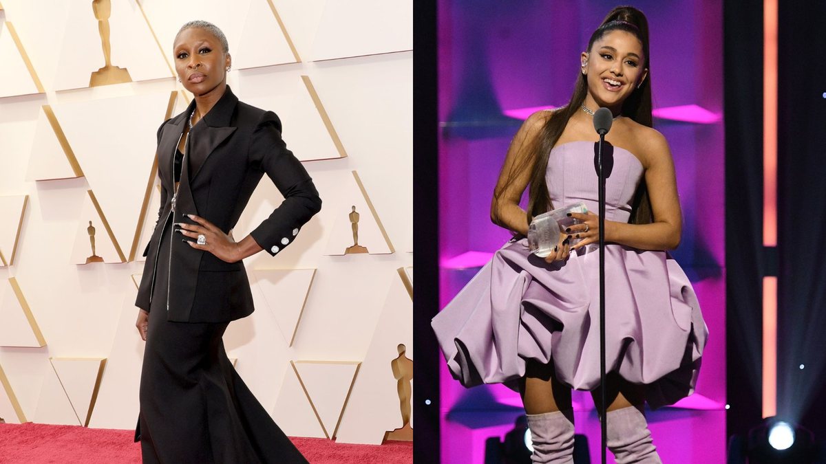 Cynthia Erivo (Foto: Mike Coppola/Getty Images) e Ariana Grande (Foto: Mike Coppola/Getty Images for Billboard)