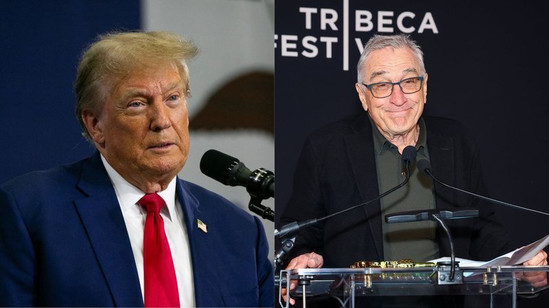 Donald Trump (Foto: Jim Vondruska/Getty Images) | Robert De Niro (Foto: Arturo Holmes/Getty Images)