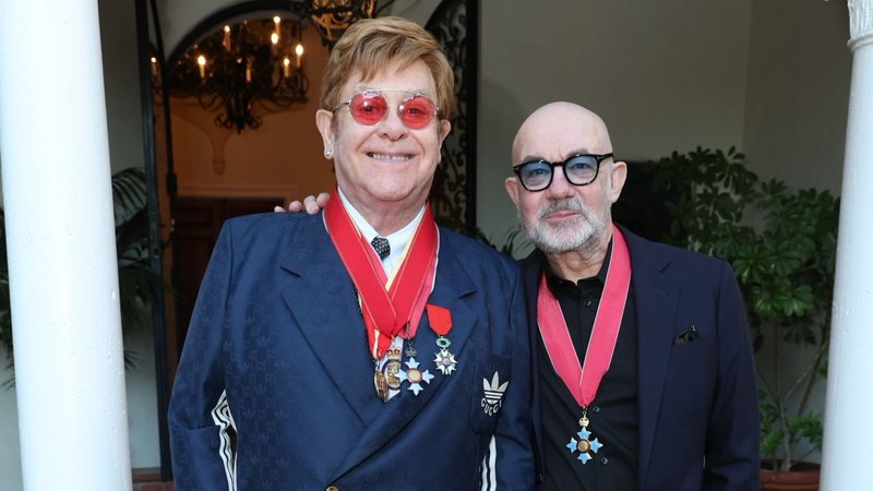 Elton John e Bernie Taupin (Foto: Phillip Faraone/Getty Images for British Consulate-General Los Angeles)